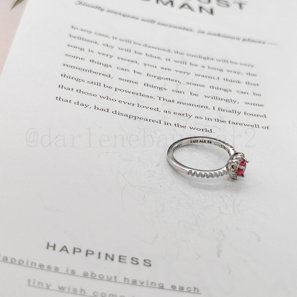 Pandora Elevated Red Heart Ring - image 6